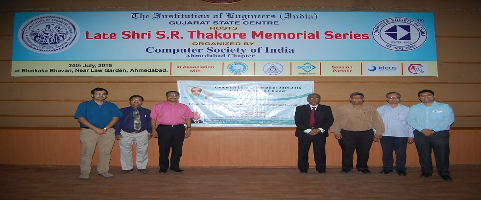 Inauguration of Late Prof. Shri S. R. Thakore Memorial Lecture series
